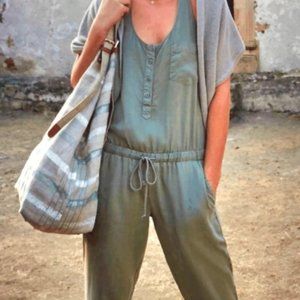 Cloth & Stone Anthropologie Sage Green Jumpsuit XS